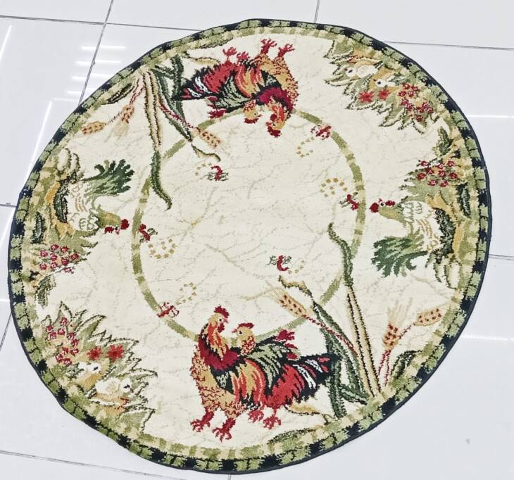 FLOWER BAGE ROUND CARPET